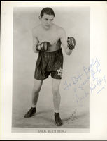 BERG, JACKIE "KID" SIGNED PHOTO