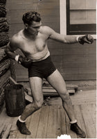 DEMPSEY, JACK ORIGINAL ANTIQUE PHOTO (1920-TRAINING FOR BRENNAN)