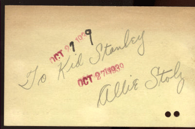 STOLZ, ALLIE PENCIL SIGNATURE