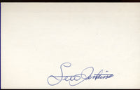 JENKINS, LEW SIGNED INDEX CARD