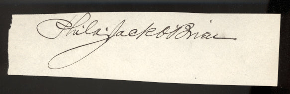 O'Brien,Philadelphia,Jack Ink Signature