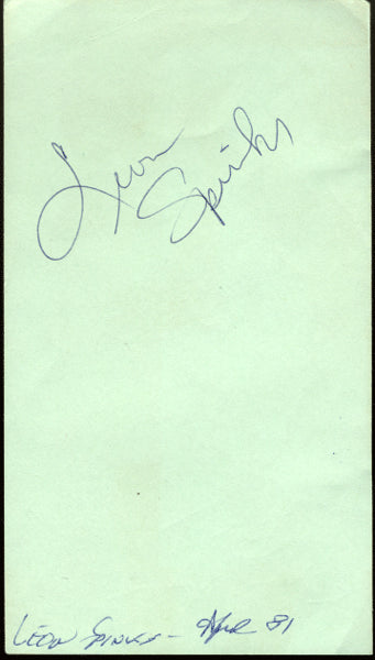 SPINKS, LEON INK SIGNATURE