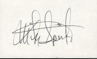 SPINKS, MICHAEL SIGNED INDEX CARD
