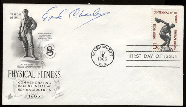 CHARLES, EZZARD SIGNED FIRST DAY COVER