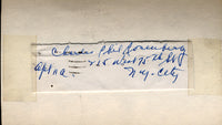 ROSENBERG, CHARLIE PHIL INK SIGNATURE