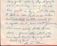 MOORE, ARCHIE HAND WRITTEN LETTER (1965)