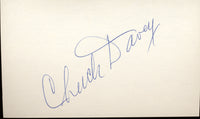 DAVEY, CHUCK SIGNED INDEX CARD