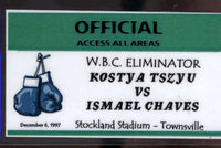 TSZYU, KOSTYA-ISMAEL CHAVES CREDENTIAL (1997-USED BY ARTHUR MERCANTE SR.)