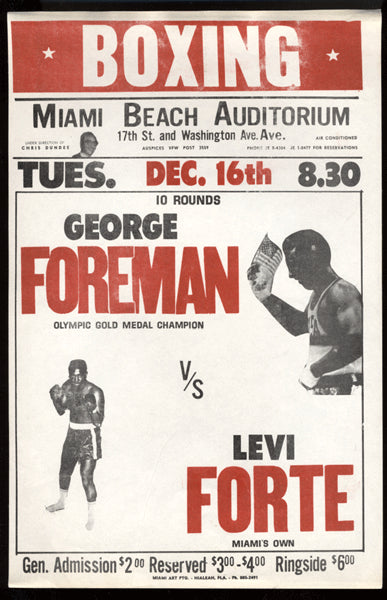 FOREMAN, GEORGE-LEVI FORTE ON SITE BROADSIDE (1969)