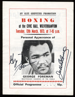 FOREMAN, GEORGE SIGNED APPEARANCE PROGRAM (1973-AS CHAMPION)
