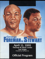 FOREMAN, GEORGE-ALEX STEWART OFFICIAL PROGRAM (1992)