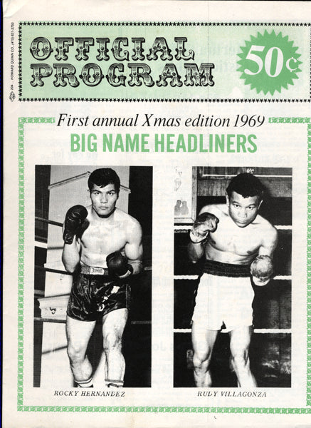 Lester,Jimmy Official Program Against Hernandez 1969