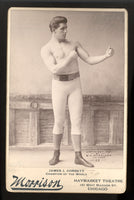 CORBETT, JAMES J. CABINET CARD (1898)