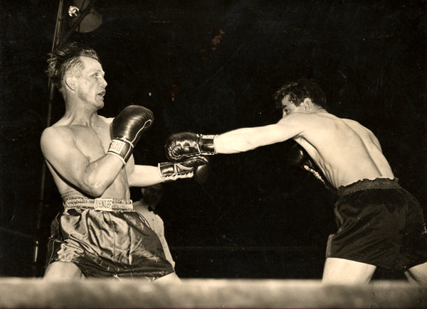 ZALE, TONY-ROCKY GRAZIANO LARGE FORMAT WIRE PHOTO (1948)