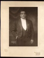 JEFFRIES, JAMES J. ANTIQUE PHOTO (1909)