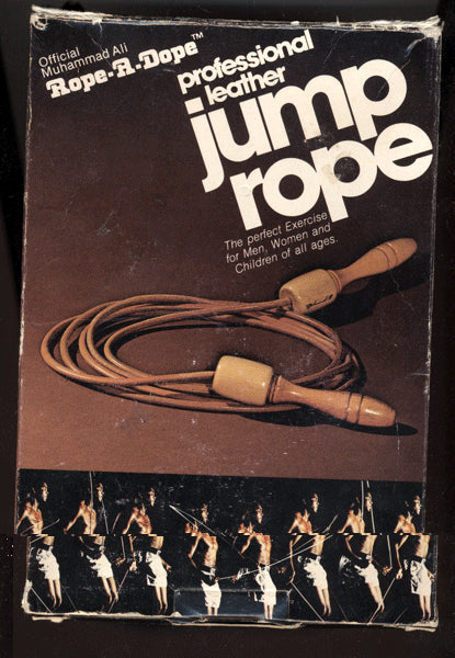 ALI, MUHAMMAD ENDORSED LEATHER "ROPE-A-DOPE" JUMP ROPE