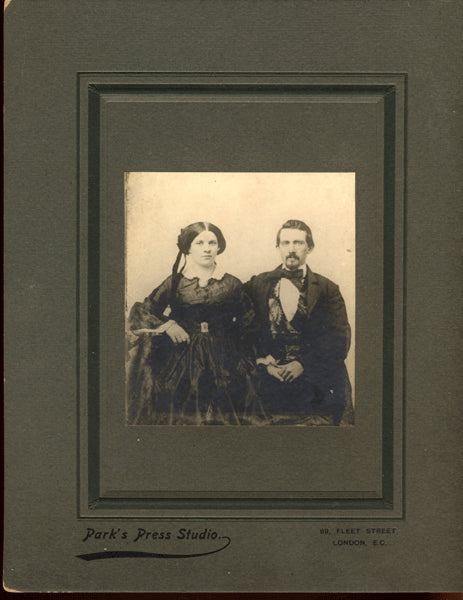 CORBETT, JAMES J. ORIGINAL ANTIQUE PHOTO OF HIS PARENTS