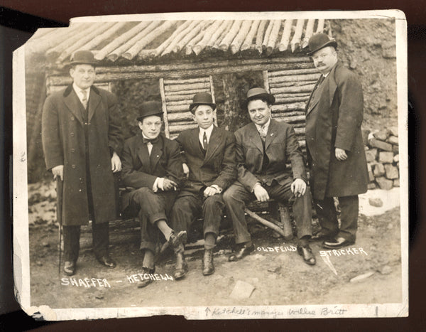 KETCHEL, STANLEY ANTIQUE PHOTO (With MGR. WILLIS BRITT< BARNEY OLDFIELD & OTHERS)