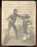 WILLS, HARRY & BARBADOS JOE WALCOTT ANTIQUE PHOTO