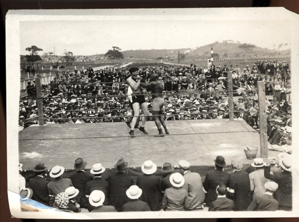 JOHNSON, JACK-JESS WILLARD ORIGINAL ANTIQUE PHOTO (1915)