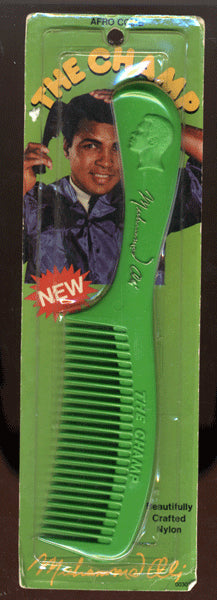 ALI, MUHAMMAD ENDORSED AFRO COMB (ORIGINAL BOX)