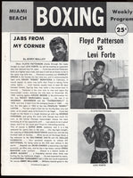 PATTERSON, FLOYD-LEVI FORTE OFFICIAL PROGRAM (1971)