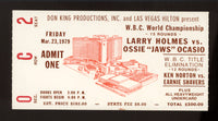 HOLMES, LARRY-OSSIE OCASIO STUBLESS TICKET (1979)