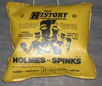 HOLMES, LARRY-MICHAEL SPINKS I SOUVENIR SEAT CUSHION (1985)