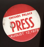 LEONARD, SUGAR RAY-PETE RANZANY PRESS PIN (1979)