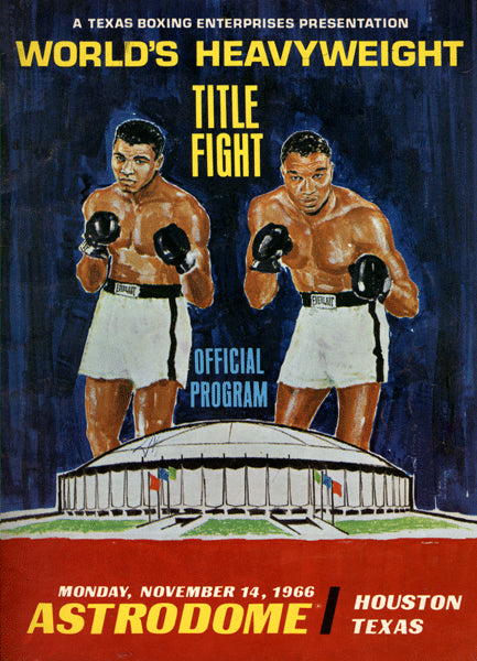 ALI, MUHAMMAD-CLEVELAND WILLIAMS OFFICIAL PROGRAM (1966)