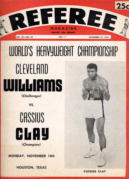 ALI, MUHAMMAD-CLEVELAND WILLIAMS SOUVENIR PROGRAM (1966)