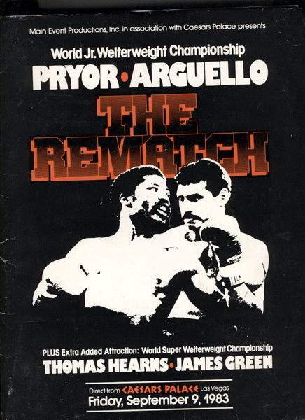 PRYOR, AARON-ALEXIS ARGUELLO II PRESS KIT (1983)