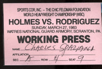 HOLMES, LARRY-LUCIEN RODRIGUEZ PRESS PASS (1983)