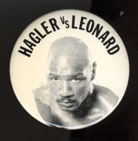 HAGLER, MARVIN SOUVENIR PIN (1987-LEONARD FIGHT)