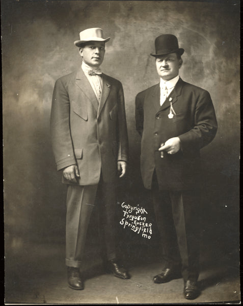 KETCHEL, STANLEY ANTIQUE PHOTO (WITH MANAGER SAM DICKERSON)