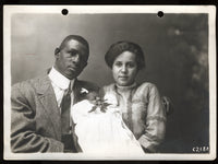 KID, DIXIE ORIGINAL ANTIQUE PHOTO (1911-WITH WIFE)