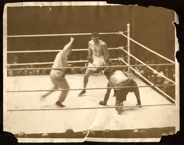 DEMPSEY, JACK-LUIS FIRPO WIRE PHOTO (1923)