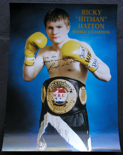 HATTON, RICKEY WORLD CHAMPION SIGNED POSTER (AL GAVIN COLLECTION)