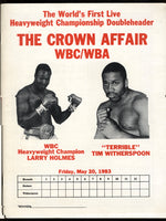 HOLMES, LARRY-TIM WITHERSPOON SOUVENIR PROGRAM (1983)