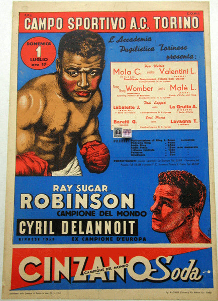 ROBINSON, SUGAR RAY-CYRILE DELANNOIT ON SITE POSTER (1951)