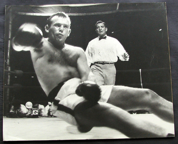 PATTERSON, FLOYD-INGEMAR JOHANSSON II LARGE FORMAT PHOTO (1960-END OF FIGHT)