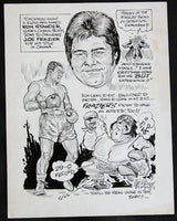 FRAZIER, JOE-RON STANDER CARTOON ART BY PHIL BISSELL (1972)