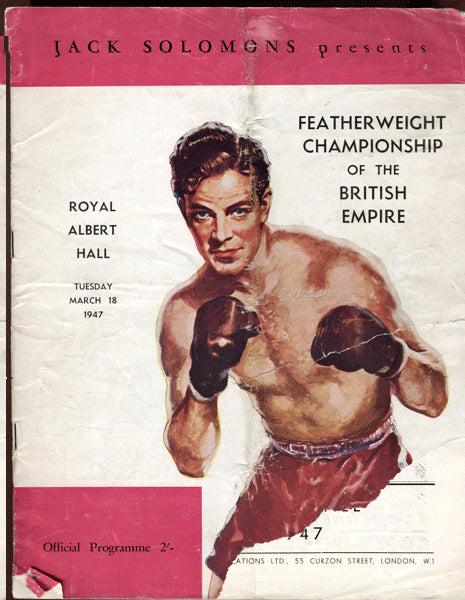 TURPIN, RANDY-BERT HYLAND OFFICIAL PROGRAM (1947)