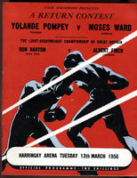 LONDON, BRIAN-JOSE PEYRE OFFICIAL PROGRAM (1956)
