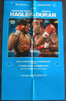 HAGLER, MARVIN-ROBERTO DURAN CLOSED CIRCUIT POSTER (1983)