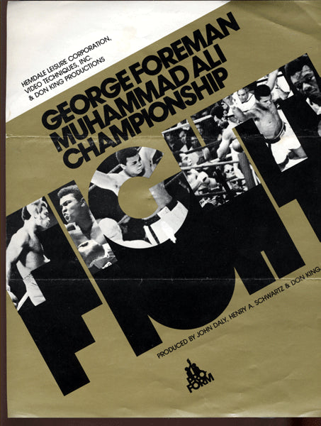 ALI, MUHAMMAD-GEORGE FOREMAN CLOSED CIRCUIT BROADSIDE (1974)
