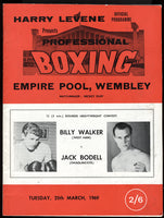 BUGNER, JOE-LON VENN OFFICIAL PROGRAM (1969)