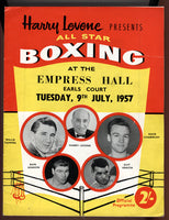 TOWEEL, WILLIE-DAVE CHARNLEY OFFICIAL PROGRAM (1957)