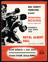 RUDKIN, ALAN-RAY ASIS OFFICIAL PROGRAM (1965)