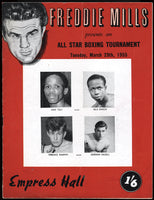 COOPER, HENRY-JOE CRICKMAR OFFICIAL PROGRAM (1955-COOPER'S 8TH PRO FIGHT)